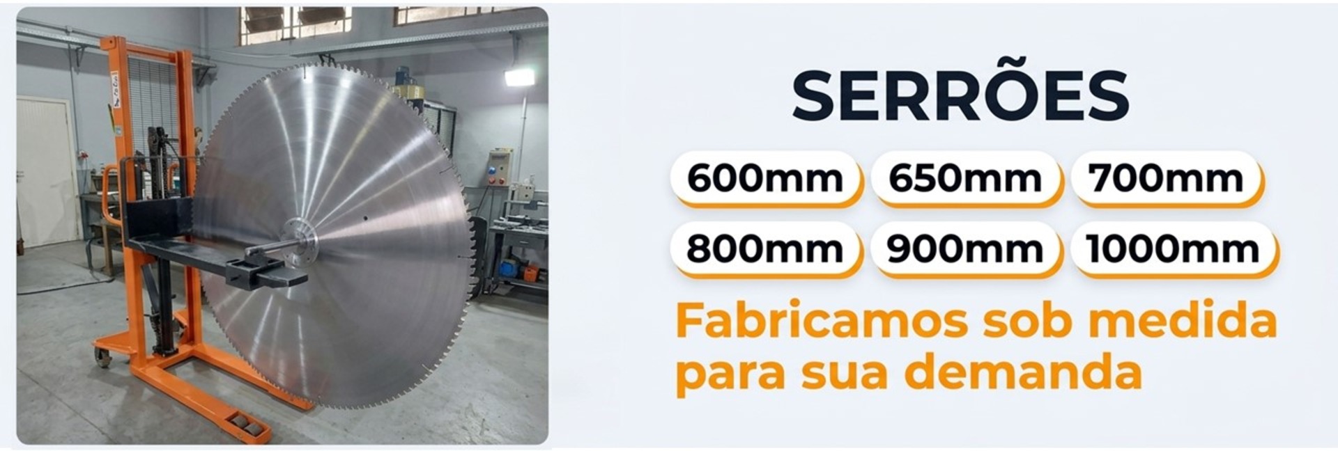 1 - Discos de serra - diâmetros