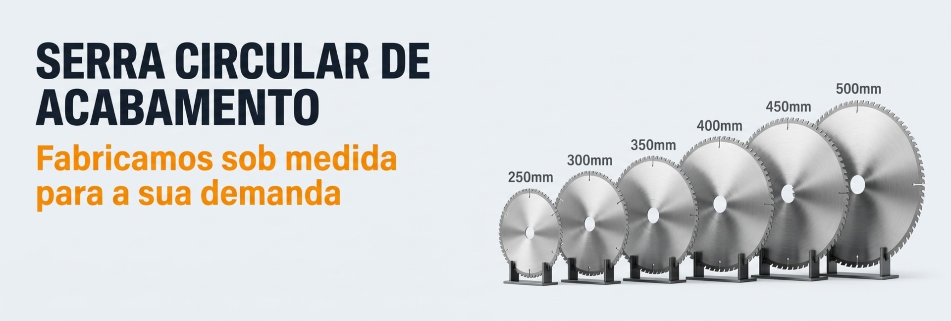 3 - Discos de serra - diâmetros